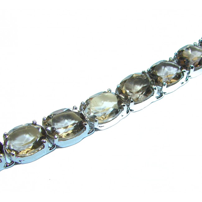 Sands Of Time Smoky Topaz .925 Sterling Silver handmade Bracelet