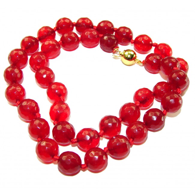 Rare Unusual Natural Carnelian Beads Necklace