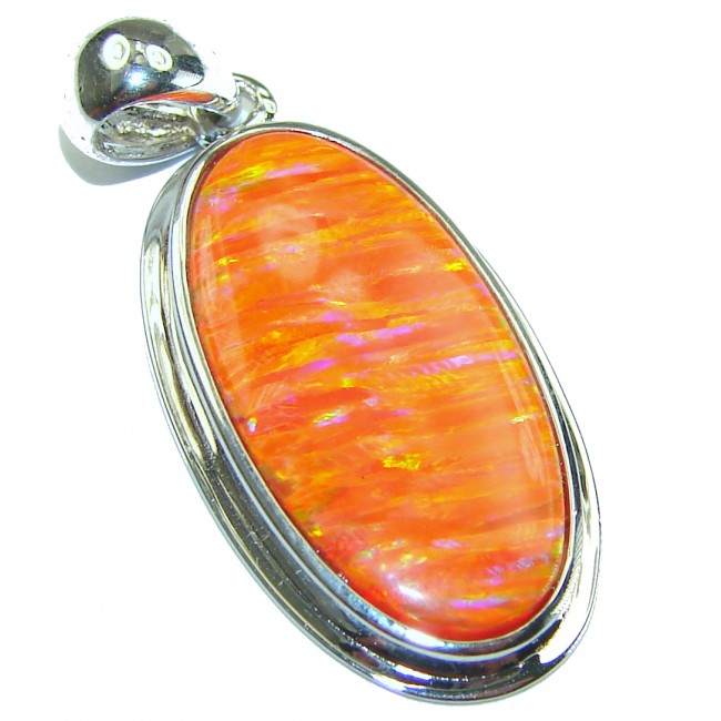 Authentic Doublet Opal .925 Sterling Silver handmade Pendant