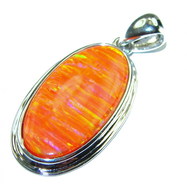 Authentic Doublet Opal .925 Sterling Silver handmade Pendant