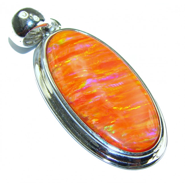 Authentic Doublet Opal .925 Sterling Silver handmade Pendant