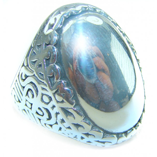 Natural Beauty Italy Made Silver Sterling Silver ring s. 8 3/4