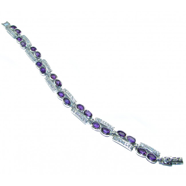 Purple Beauty authentic African Amethyst .925 Sterling Silver handcrafted Bracelet