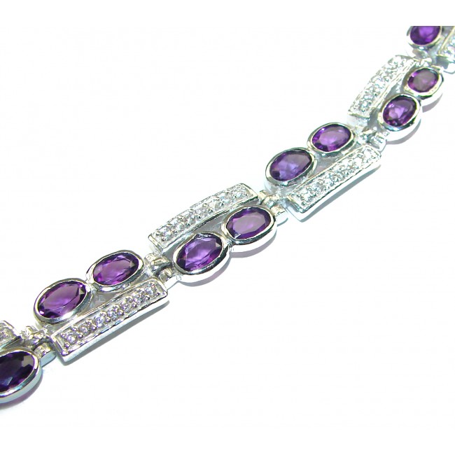 Purple Beauty authentic African Amethyst .925 Sterling Silver handcrafted Bracelet