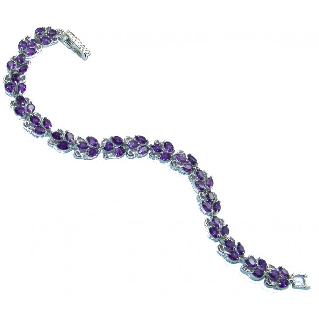 Purple Beauty authentic African Amethyst .925 Sterling Silver handcrafted Bracelet