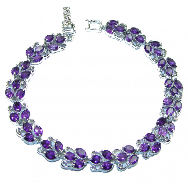 Purple Beauty authentic African Amethyst .925 Sterling Silver handcrafted Bracelet