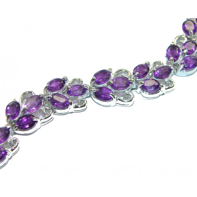 Purple Beauty authentic African Amethyst .925 Sterling Silver handcrafted Bracelet