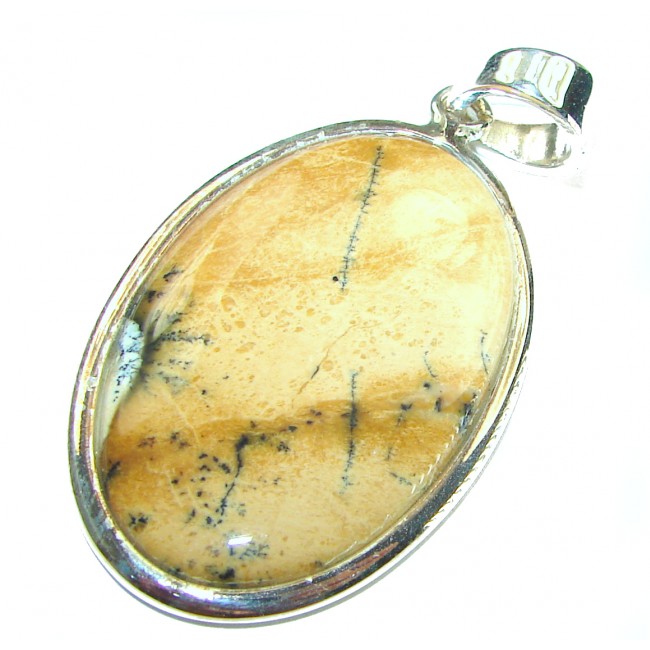 Top quality Picture Jasper .925 Sterling Silver handmade Pendant