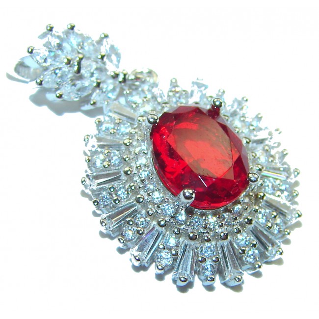 True Passion Ruby .925 Sterling Silver handmade Pendant