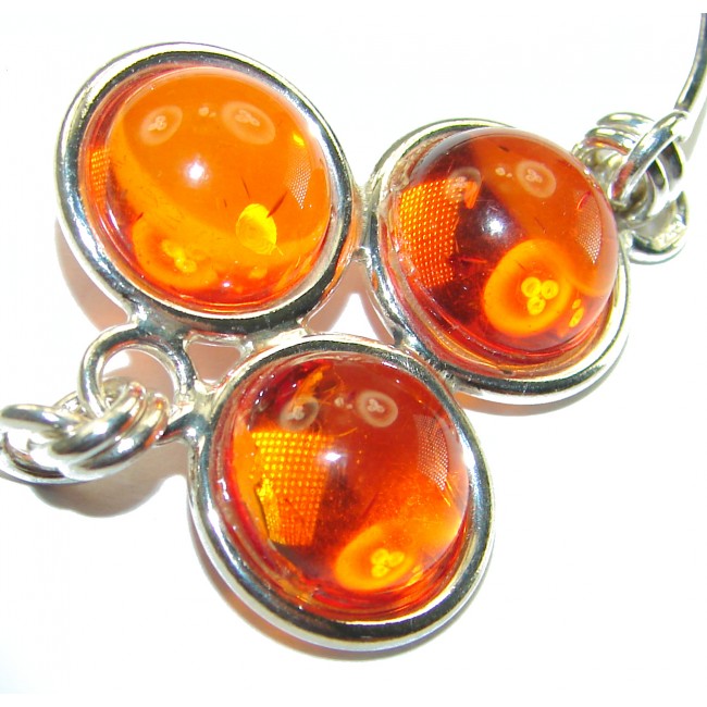 Excellent Baltic Amber .925 Sterling Silver entirely handcrafted Bracelet