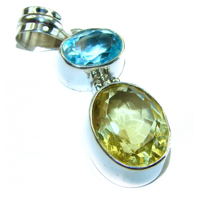 Phenomenal Citrine .925 Sterling Silver handcrafted Pendant