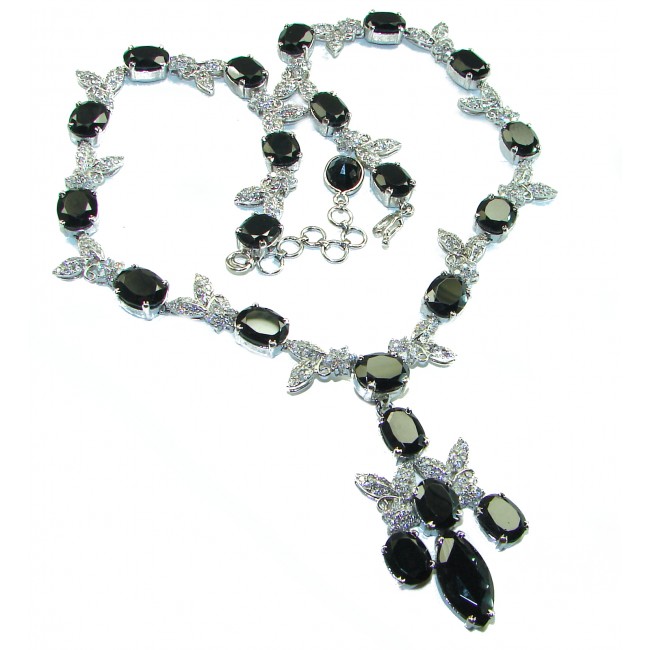 Luxurius genuine Onyx .925 Sterling Silver handcrafted Necklace