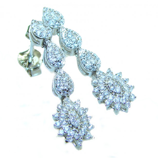 Exclusive White Topaz .925 Sterling Silver .925 Sterling Silver handcrafted Earrings