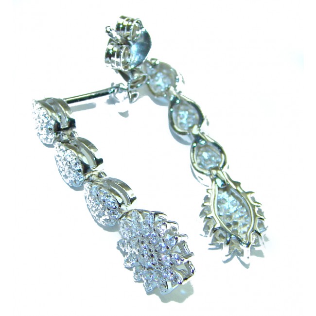 Exclusive White Topaz .925 Sterling Silver .925 Sterling Silver handcrafted Earrings