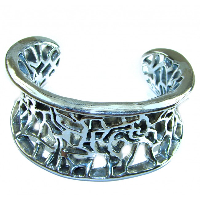 One of the kind .925 Sterling Silver Italy made Bracelet / Cuff