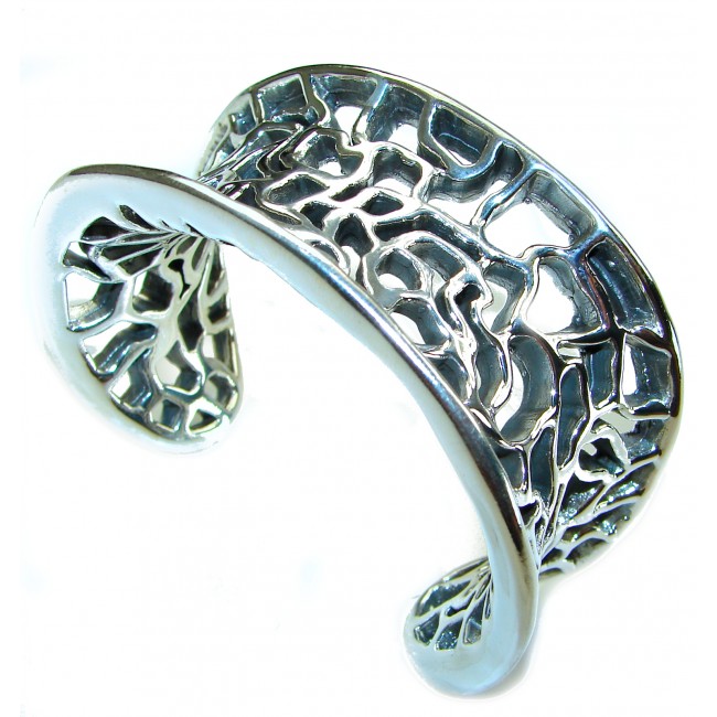 One of the kind .925 Sterling Silver Italy made Bracelet / Cuff