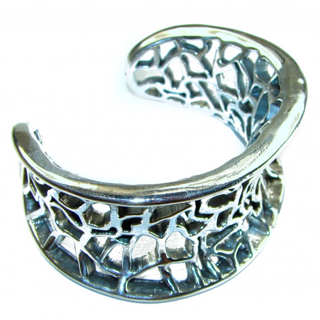 One of the kind .925 Sterling Silver Italy made Bracelet / Cuff