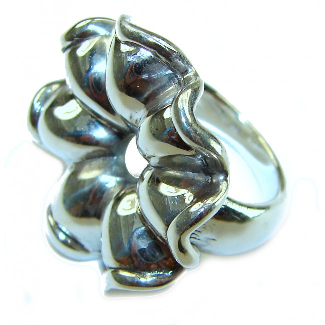 Natural Beauty Italy Made Silver Sterling Silver ring s. 6