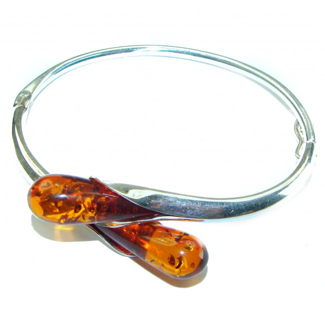 Excellent Baltic Amber .925 Sterling Silver entirely handcrafted Bracelet