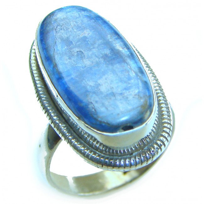 Magic Creation authentic African Kyanite .925 Sterling Silver Handcrafted Ring size 7