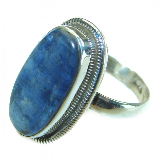 Magic Creation authentic African Kyanite .925 Sterling Silver Handcrafted Ring size 7