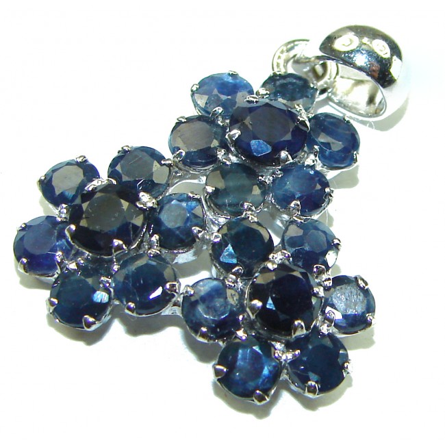 Sapphire .925 Sterling Silver handmade Pendant