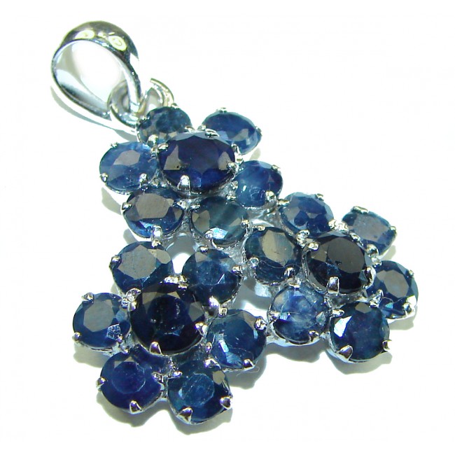 Sapphire .925 Sterling Silver handmade Pendant