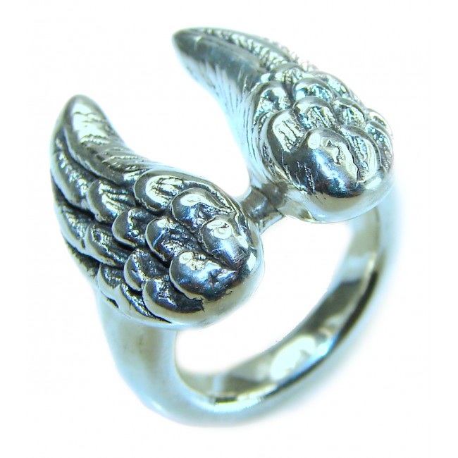 Angel's Wings Bali made .925 Sterling Silver handcrafted Ring s. 7