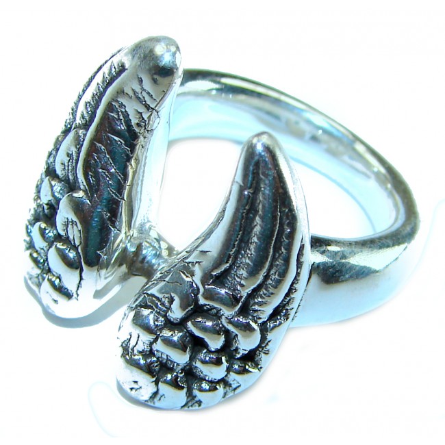 Angel's Wings Bali made .925 Sterling Silver handcrafted Ring s. 7