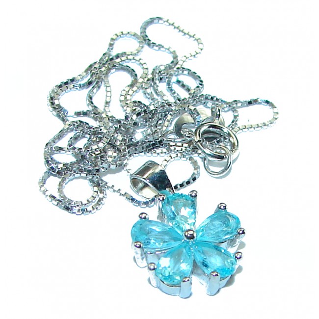 Swiss Blue Topaz .925 Sterling Silver necklace