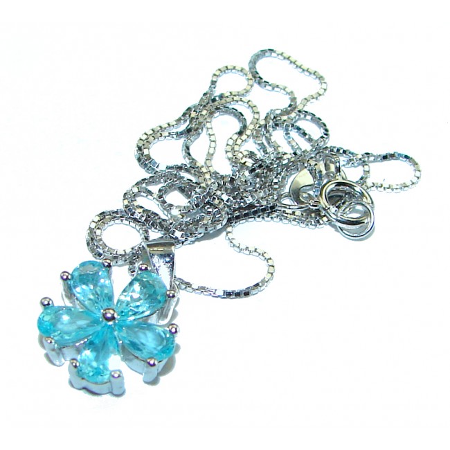 Swiss Blue Topaz .925 Sterling Silver necklace