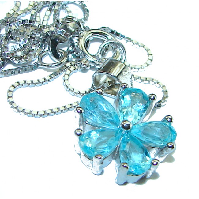 Swiss Blue Topaz .925 Sterling Silver necklace