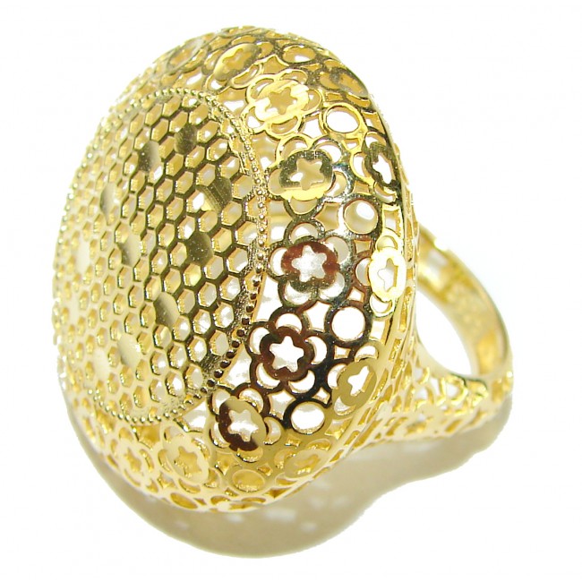 Golden Power 14K Gold over .925 Sterling Silver Ring Size 7