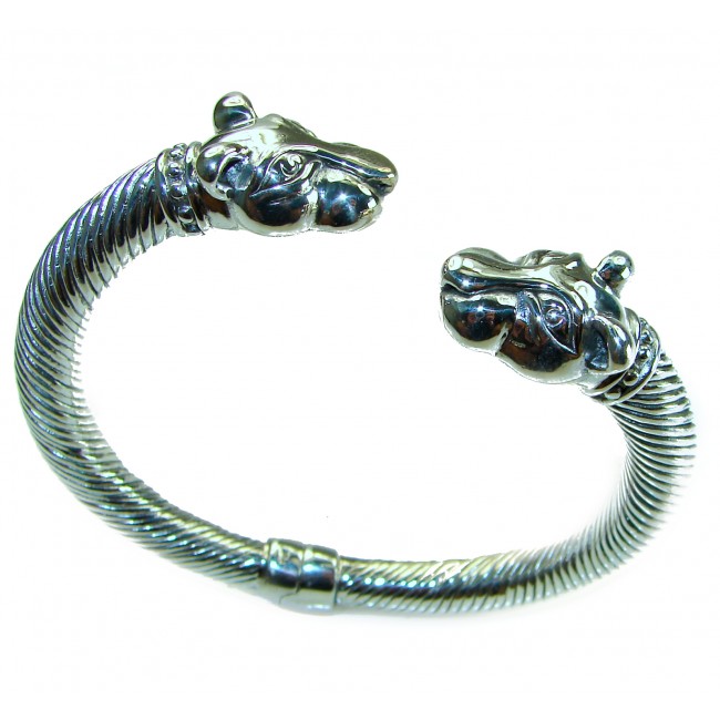 Luxurious Precious Panther .925 Sterling Silver Bracelet