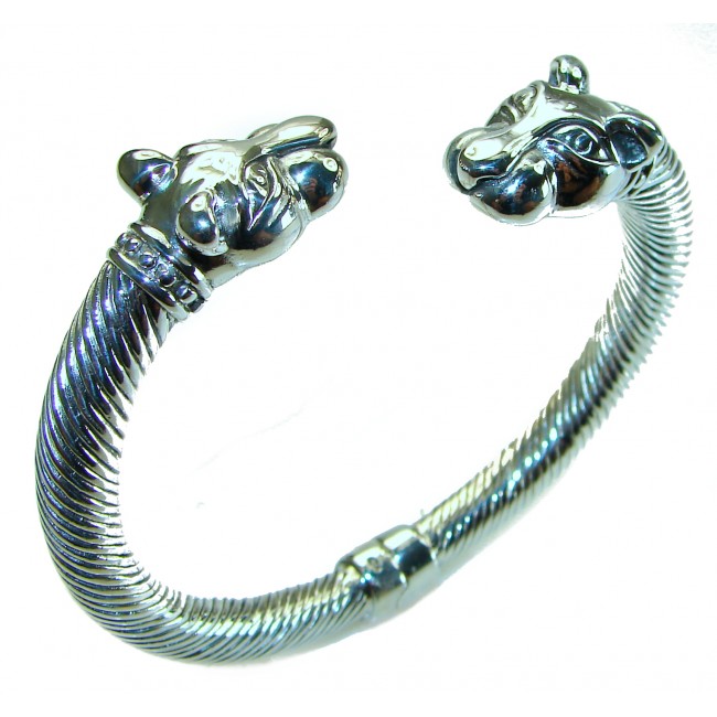 Luxurious Precious Panther .925 Sterling Silver Bracelet