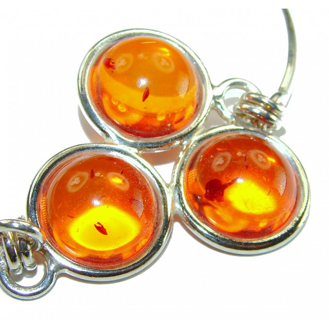 Excellent Baltic Amber .925 Sterling Silver entirely handcrafted Bracelet