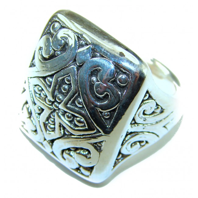 Celtic Cross Bali made .925 Sterling Silver ring size 7 1/2