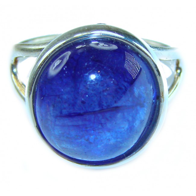 Blue Planet Beauty authentic Sapphire .925 Sterling Silver Ring size 10