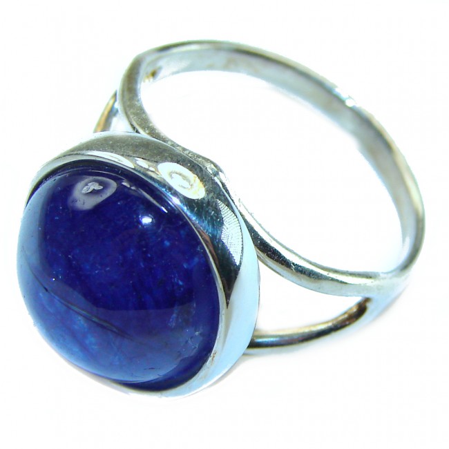 Blue Planet Beauty authentic Sapphire .925 Sterling Silver Ring size 10