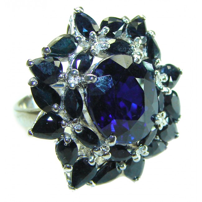 Perfect Star Blue London Blue Topaz .925 Sterling Silver handmade ring size 6