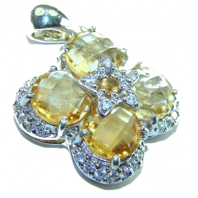 Phenomenal Citrine .925 Sterling Silver handcrafted Pendant