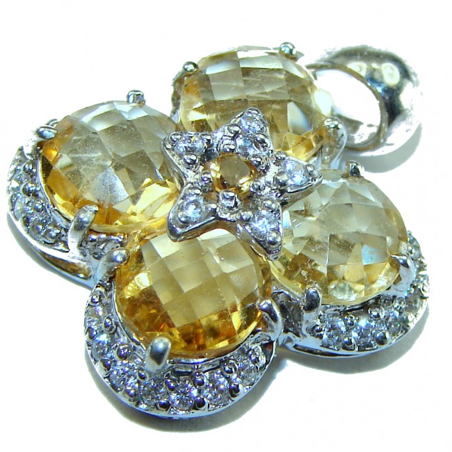 Phenomenal Citrine .925 Sterling Silver handcrafted Pendant