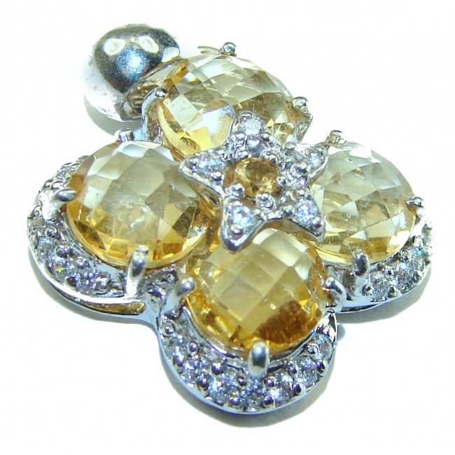 Phenomenal Citrine .925 Sterling Silver handcrafted Pendant