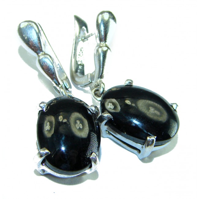 Just Perfect Black Onyx .925 Sterling Silver HANDCRAFTED earrings