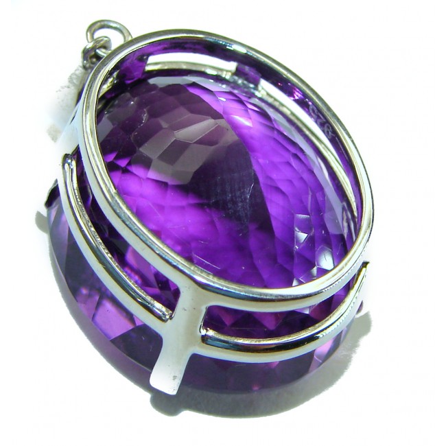 22.5 carat Perfect Amethyst .925 Sterling Silver handcrafted Pendant