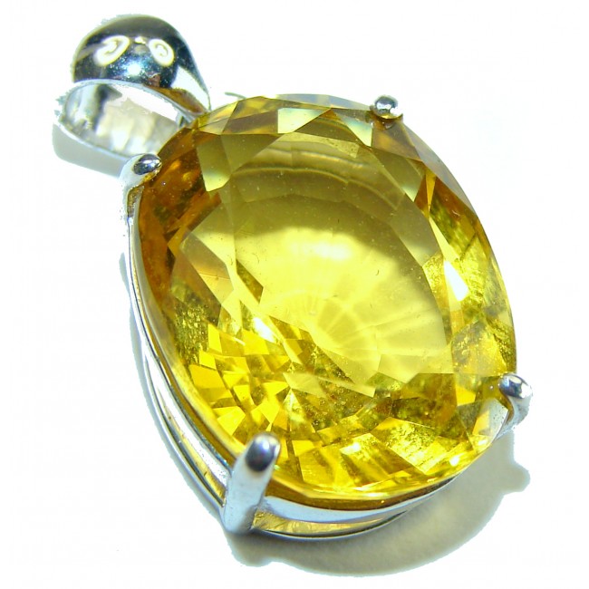 Real Beauty Citrine .925 Sterling Silver handcrafted Pendant