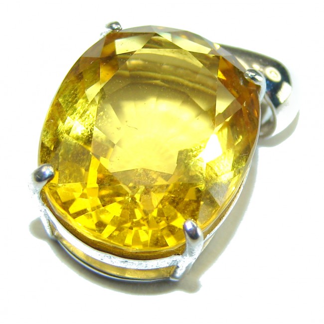 Real Beauty Citrine .925 Sterling Silver handcrafted Pendant