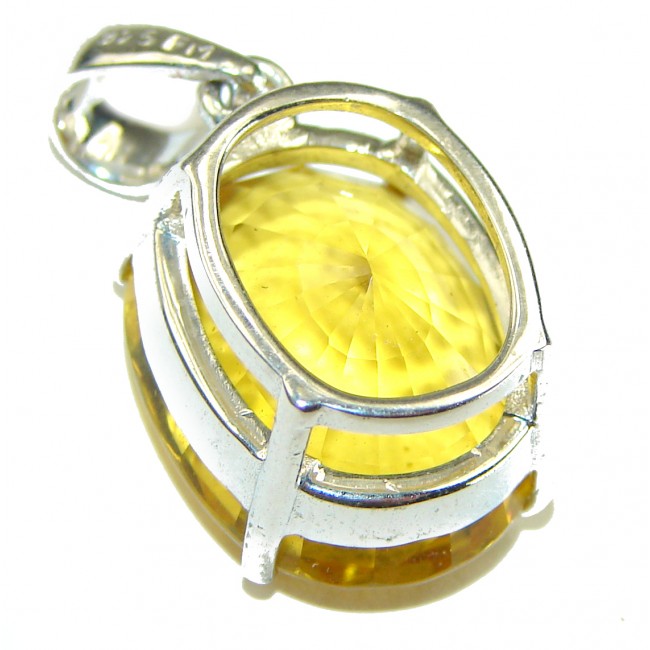 Real Beauty Citrine .925 Sterling Silver handcrafted Pendant