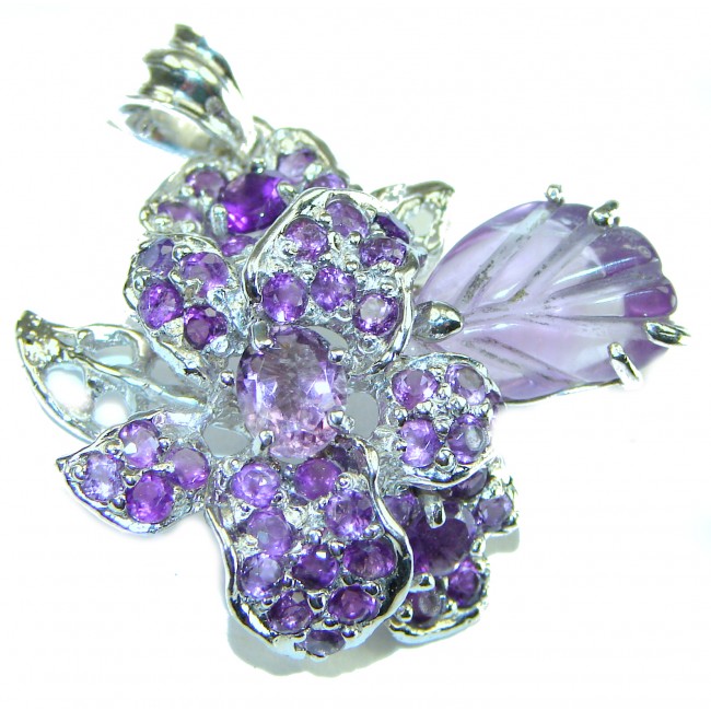 Summer Beauty Amethyst .925 Sterling Silver handcrafted Pendant