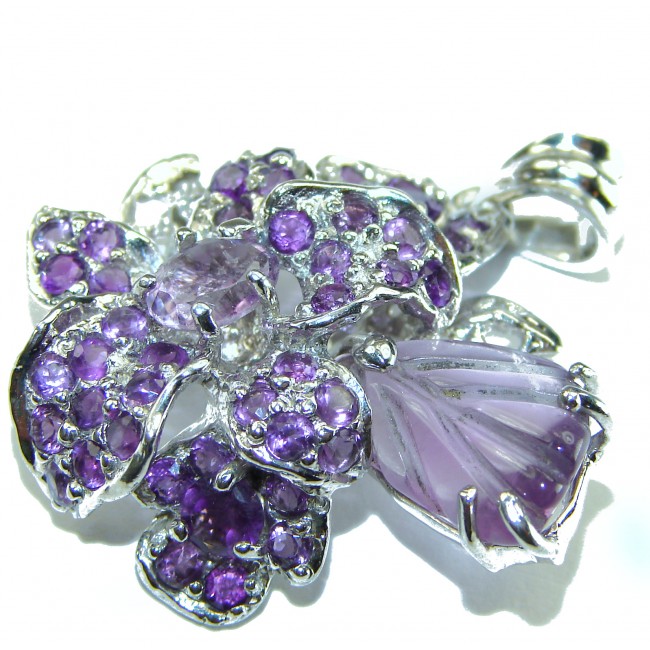 Summer Beauty Amethyst .925 Sterling Silver handcrafted Pendant